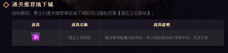 DNF重建遗忘之门怎么玩重建遗忘要多少碎片