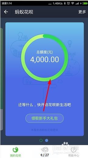 怎么查看淘宝蚂蚁花呗的金额是多少