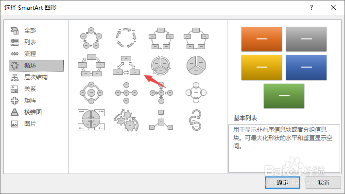 ppt如何制作多向循环图