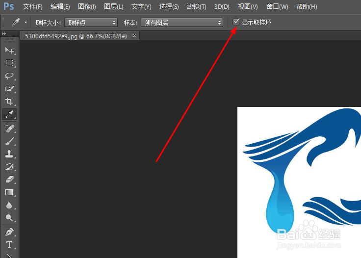 PS如何显示取样环