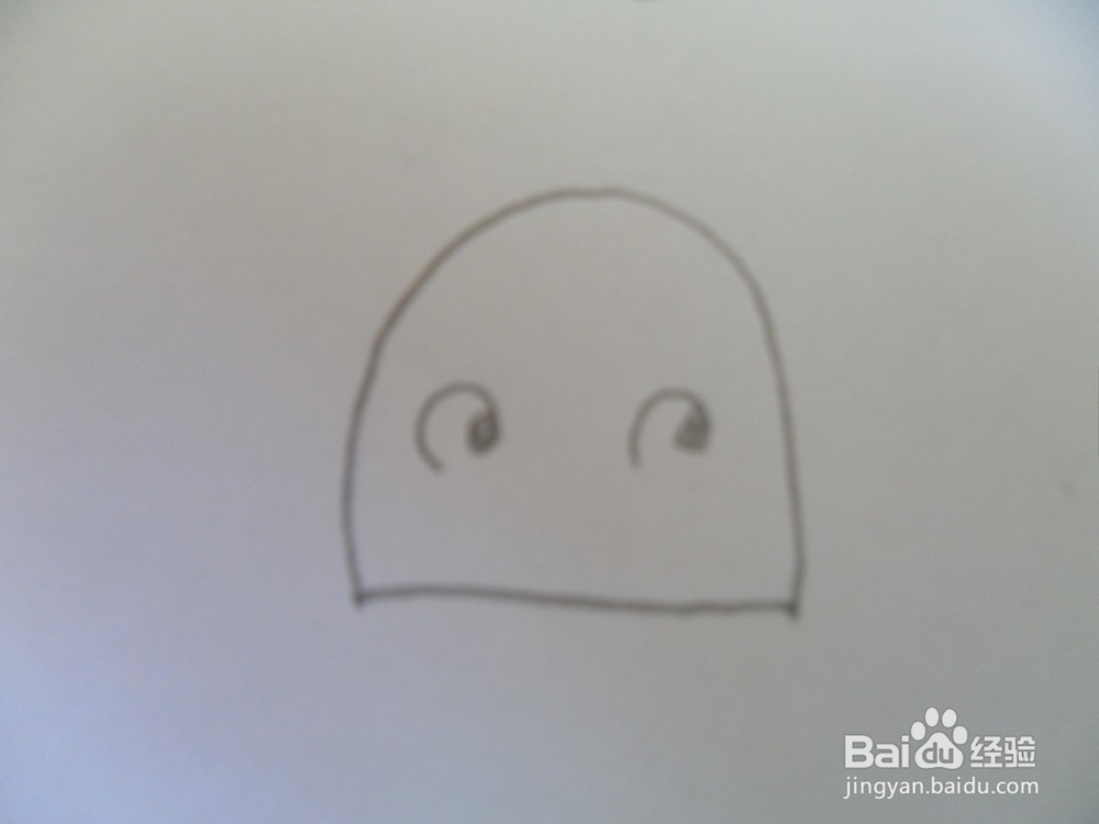 小朋友半圆画表情画
