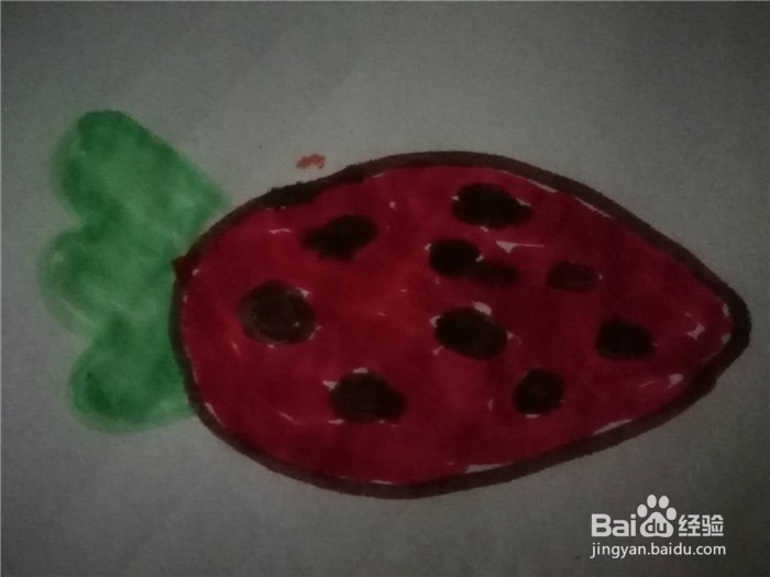 怎么画草莓简笔画