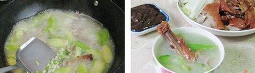 烤鸭架子丝瓜汤怎么做