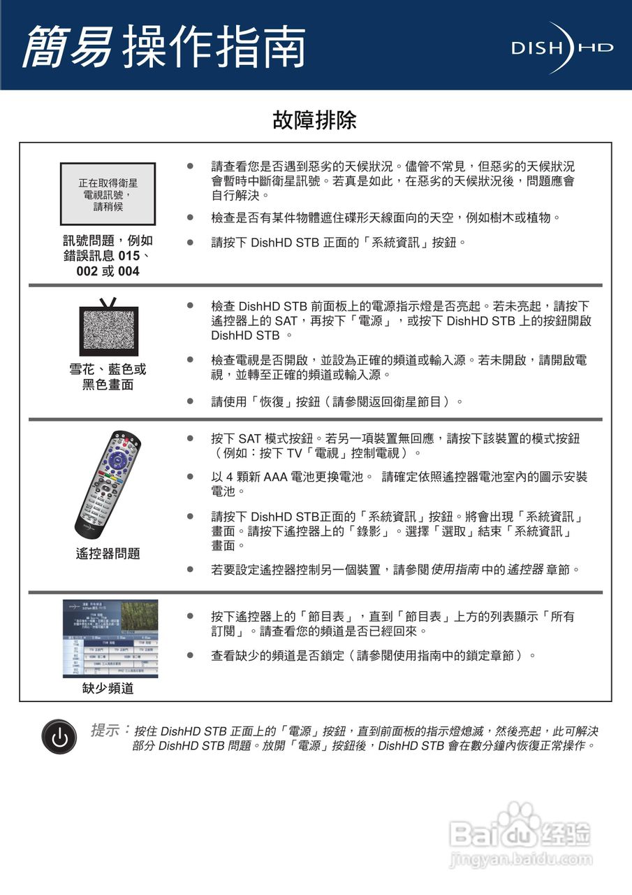 DishHD-211t型接收机使用手册:[2]