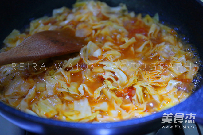 茄汁卷心菜炖鸡肉