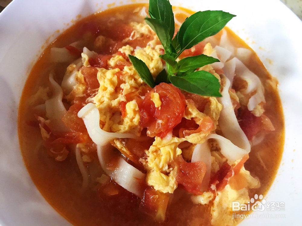 忍不住流口水的西红柿鸡蛋面