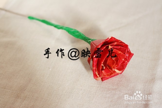 如何用叶子做玫瑰花