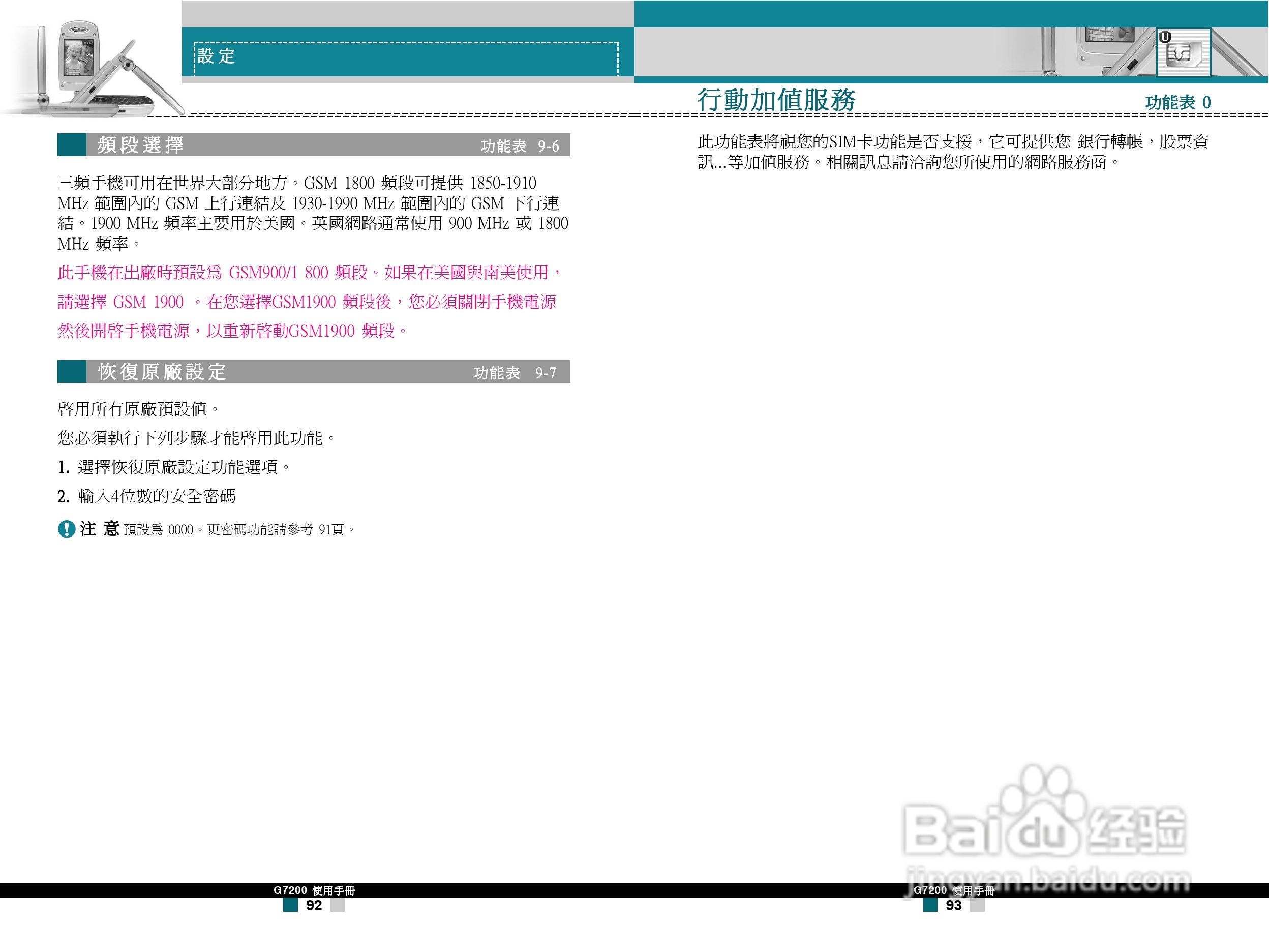 LG G7200手机使用手册:[5]