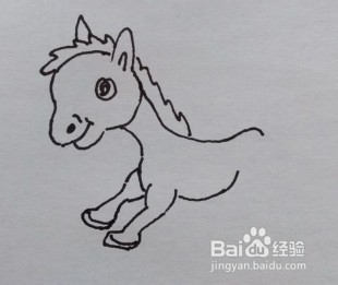 奔跑的小马驹怎么画