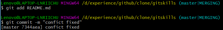github使用教程(13)——解决分支冲突