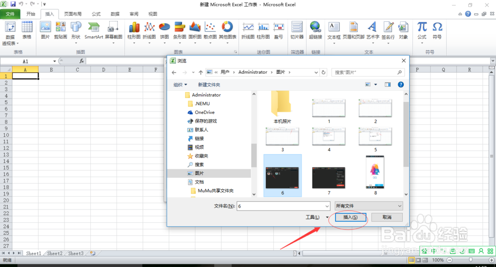 怎么在Excel文档插入图片文件