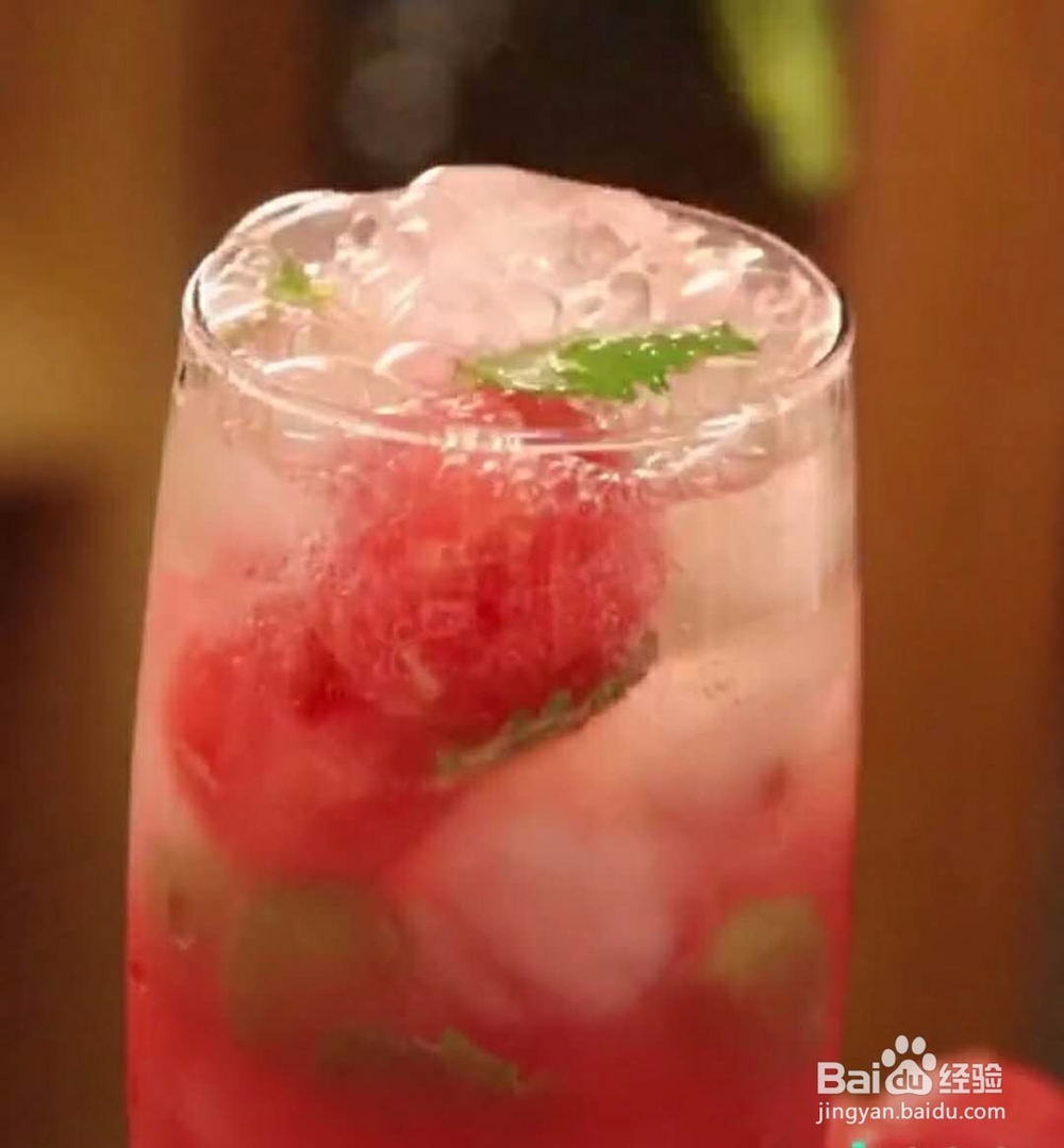 西瓜气泡水,冰爽夏日~