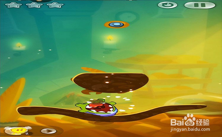 手机游戏割绳子2关卡7-1、关卡7-2三星攻略