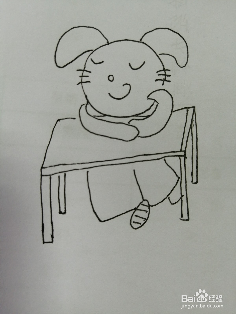 <b>书桌上睡着的小兔子怎么画</b>