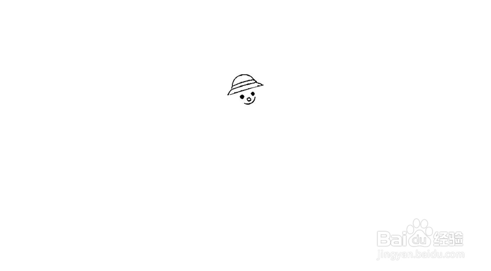 稻草人简笔画步骤分解
