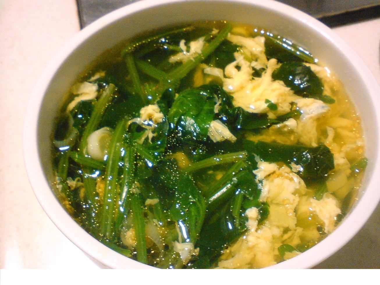 菠菜鸡蛋汤的做法,特别适合减肥妹子!