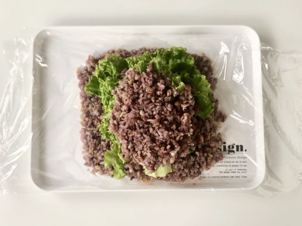 午餐肉杂粮饭团