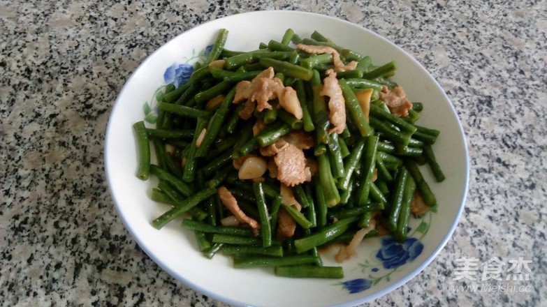 豇豆炒肉的做法