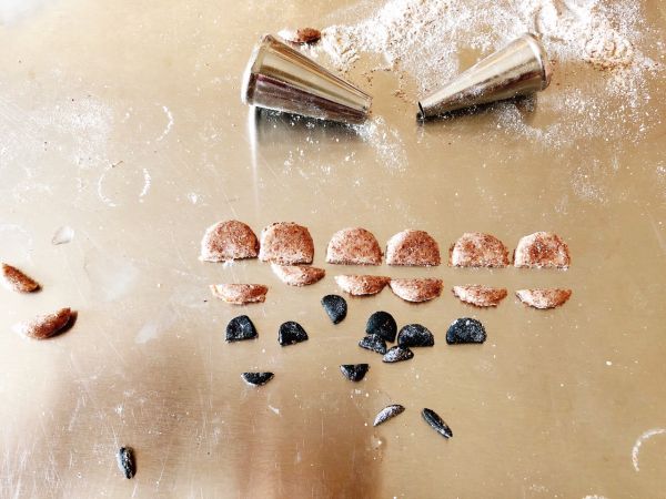 黑全麦布朗熊馒头