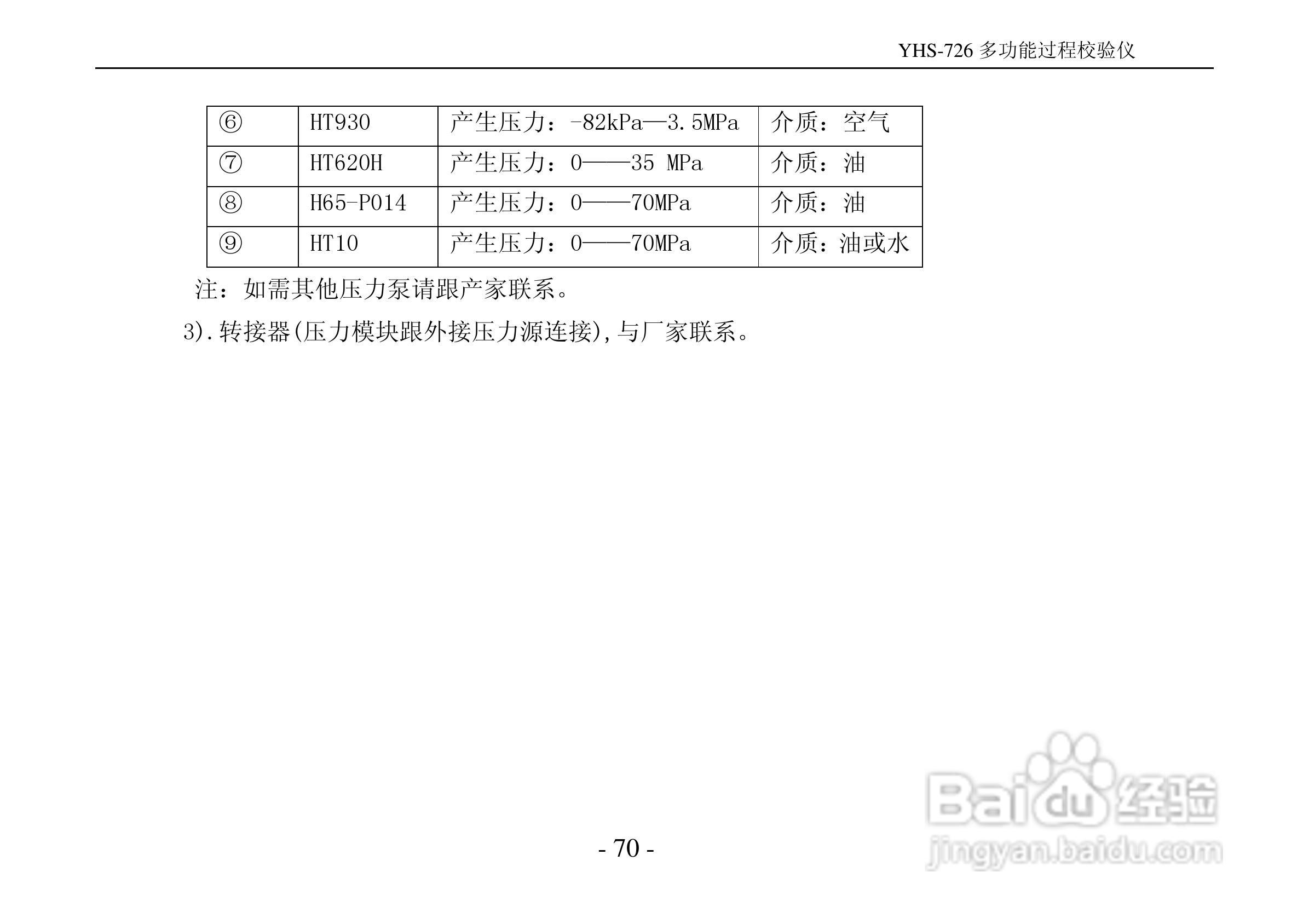 YHS-726多功能过程校验仪说明书:[8]