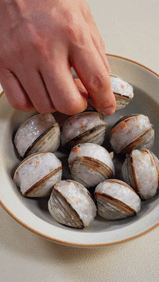 蛤蜊酿虾滑宝宝辅食的做法
