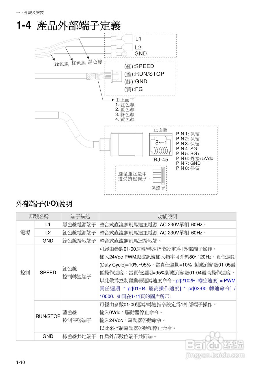 台达BLM直流无刷马达使用手册:[2]