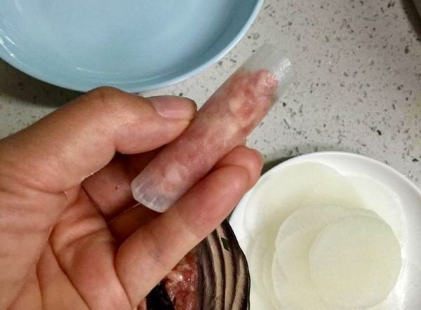 清蒸水晶萝卜肉卷