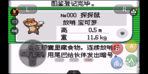 口袋妖怪究极绿宝石ii探探鼠怎样获得