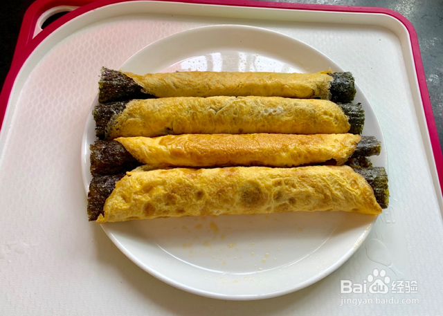 家庭自制紫菜卷