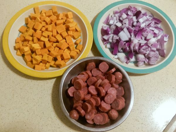 洋葱香肠芝士南瓜派