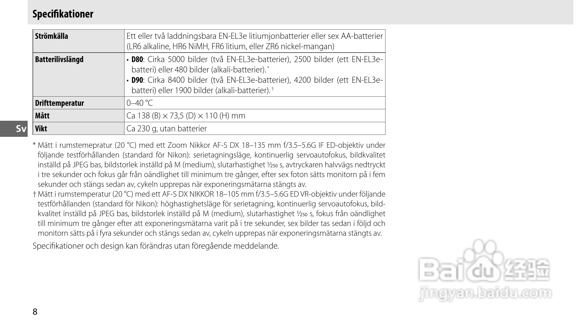 Nokon MB-D80数码单反相机使用说明书:[6]