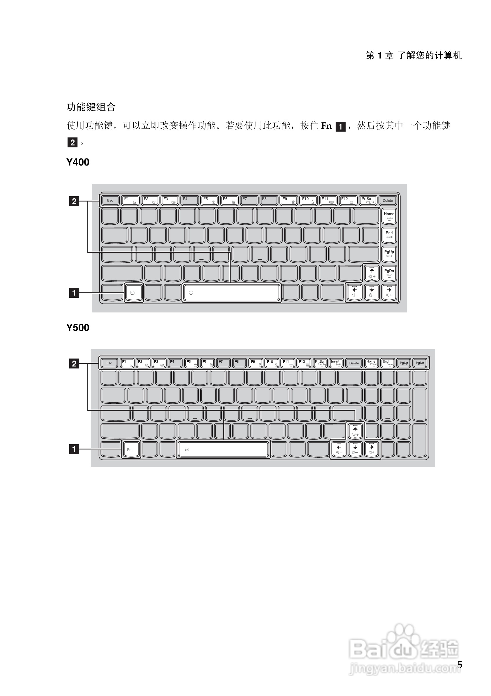 联想Y500笔记本电脑使用说明书:[1]