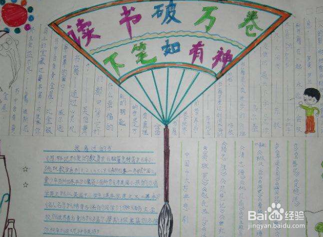 积极调试收获成长手抄报