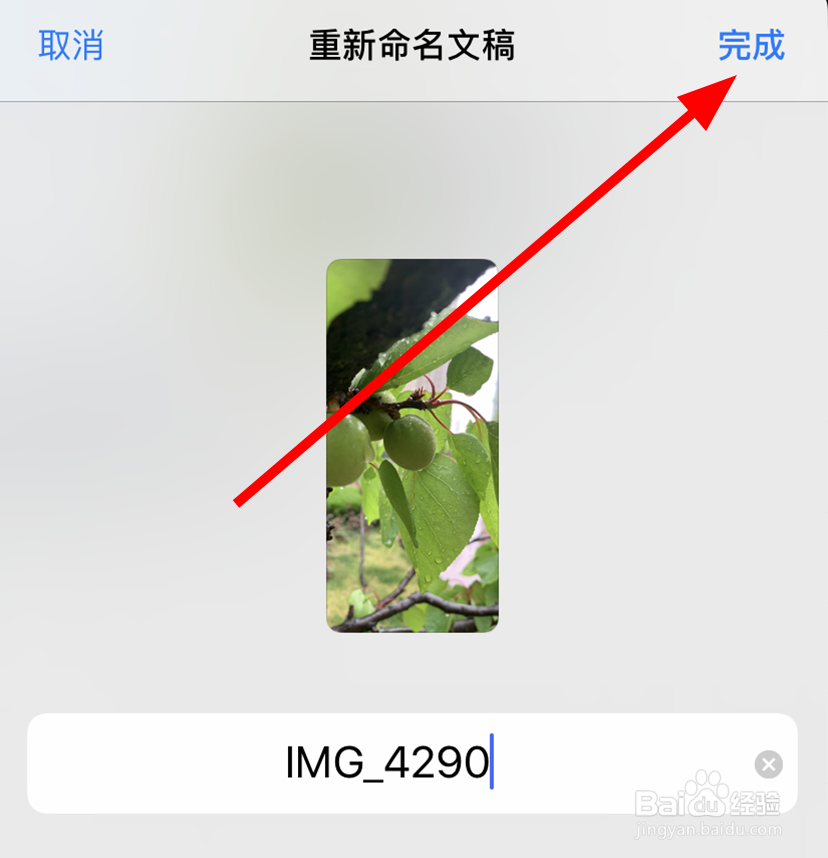 苹果/iphone11中怎么给照片重命名