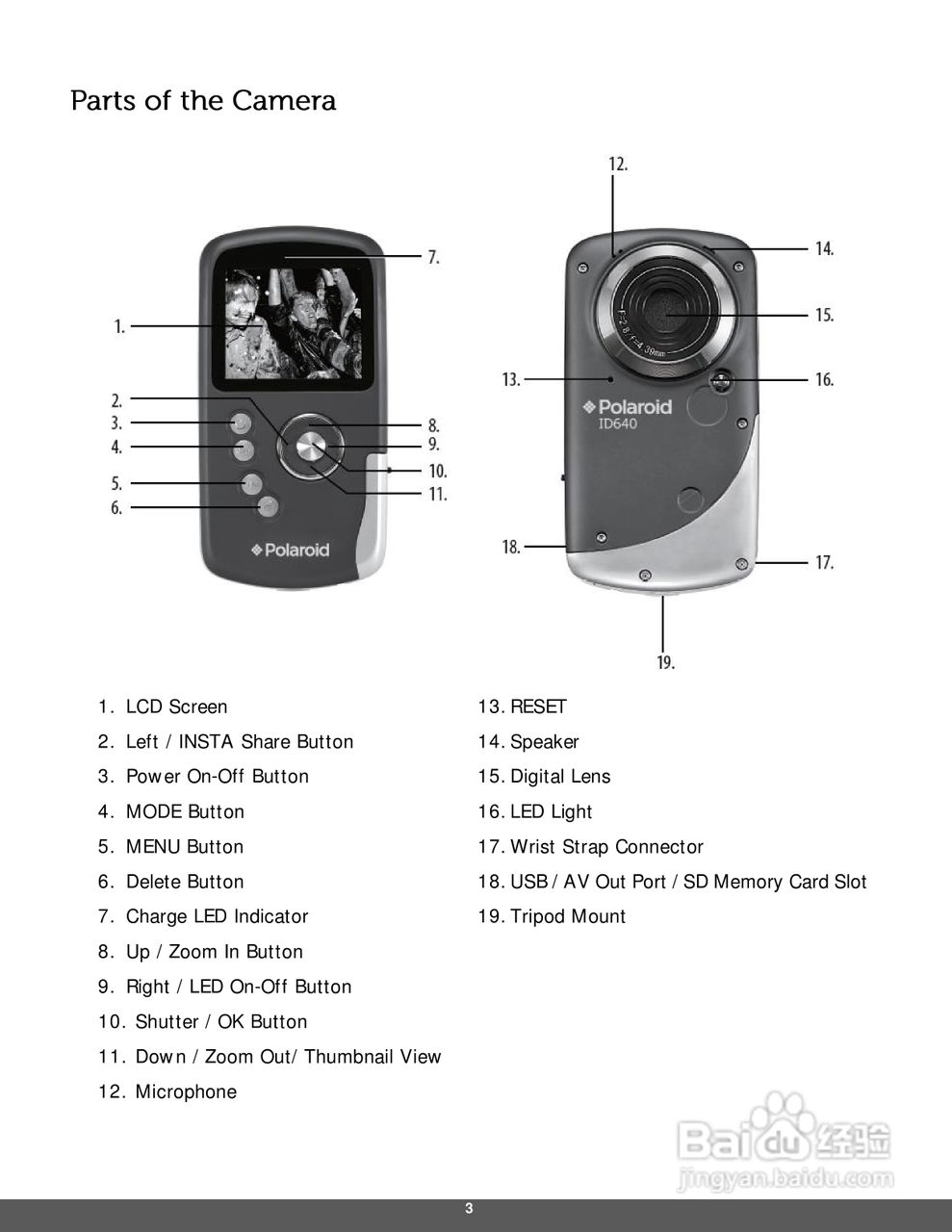 宝丽来iD640数码相机说明书:[1]