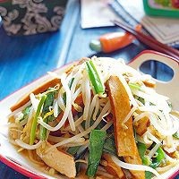 春韭菜炒豆芽香干