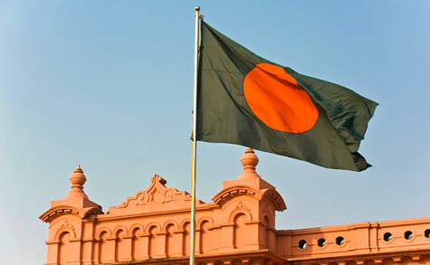 国旗：“中间是个红色圆圈背景是绿色”哪个国家