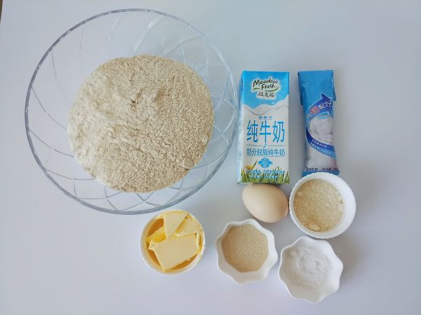 全麦奶香豆沙吐司