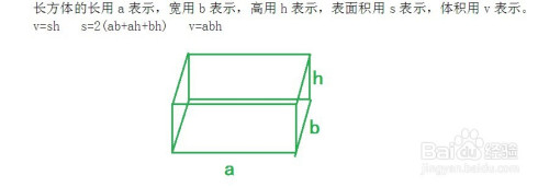 小学数学中的常见立体体积以及表面积公式有哪些 百度经验