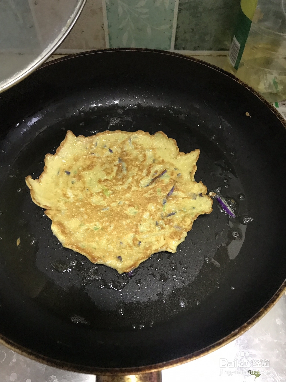 如何做茄子鸡蛋饼？