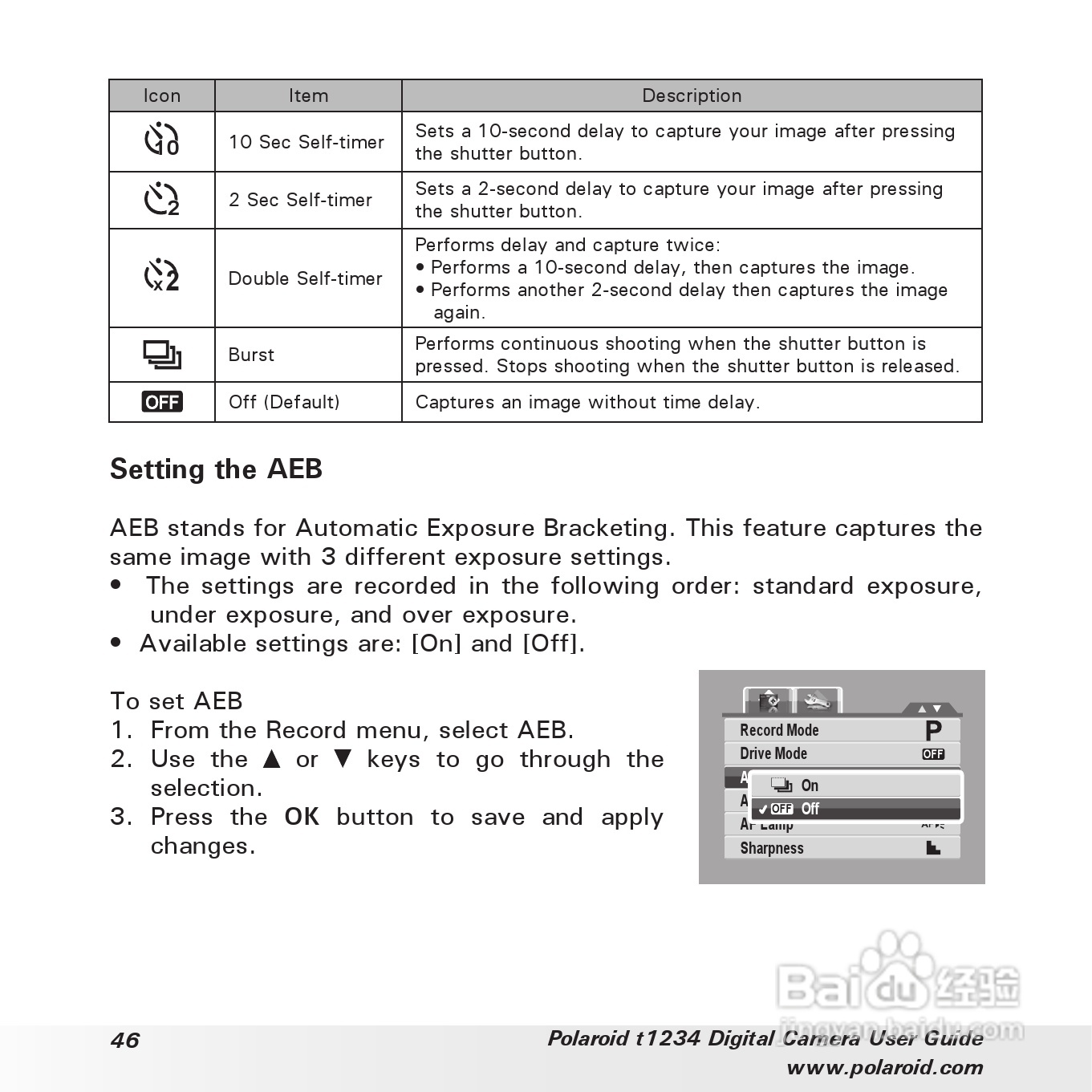 宝丽来Polaroid t1234数码相机使用说明书:[5]