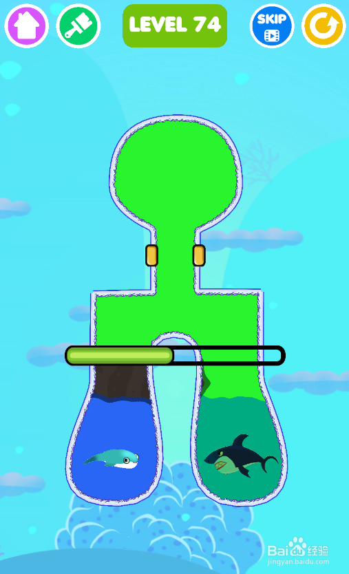 Save The Fish的LEVEL 74怎样过关？