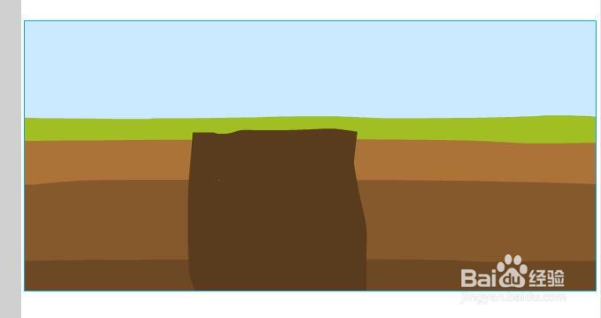 flash绘制一个大坑洞的方法