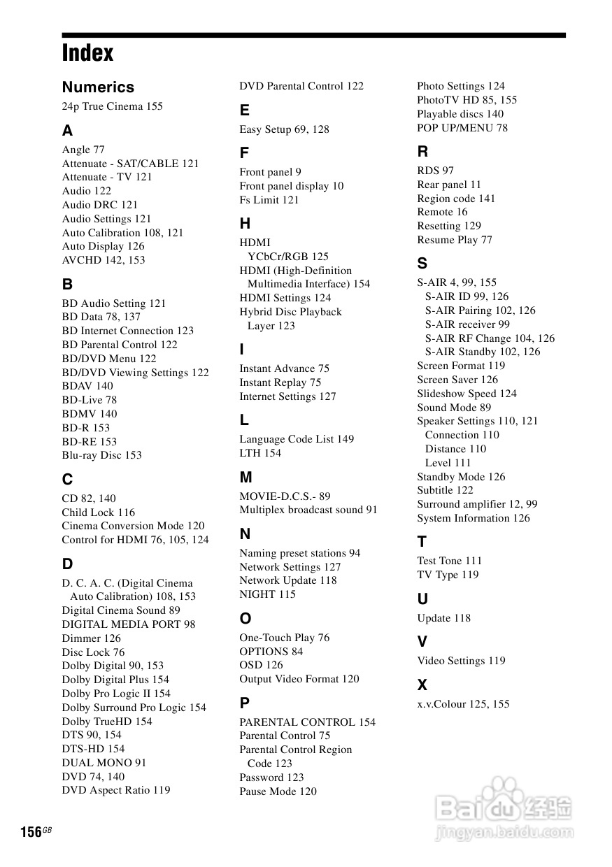 SONY BDV-IS1000蓝光DVD无线环绕家庭影院用户手册:[8]