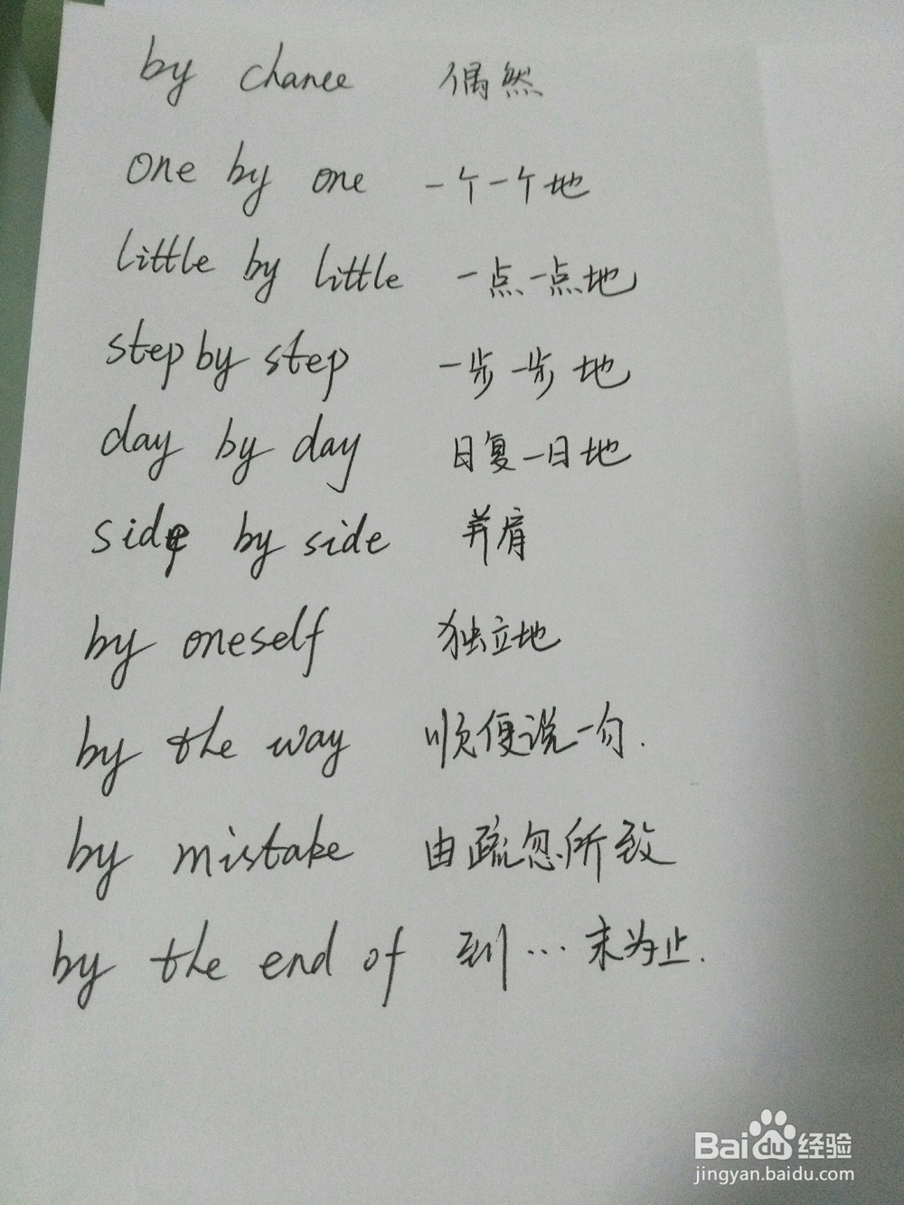 介词by的常见用法