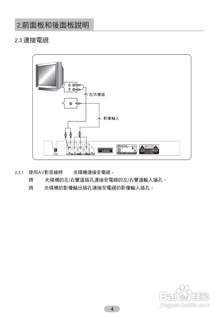 声宝DV-U230B型DVD播放机说明书:[1]