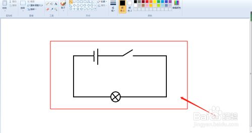 第二,然后在图中画出一个电路简图