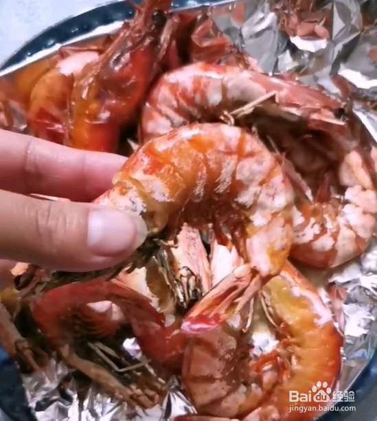 奥尔良黑虎虾的做法