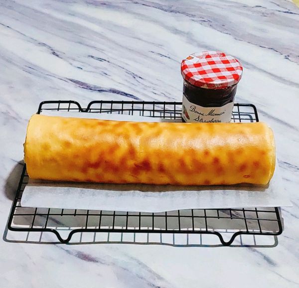 虎皮果酱天使蛋糕卷