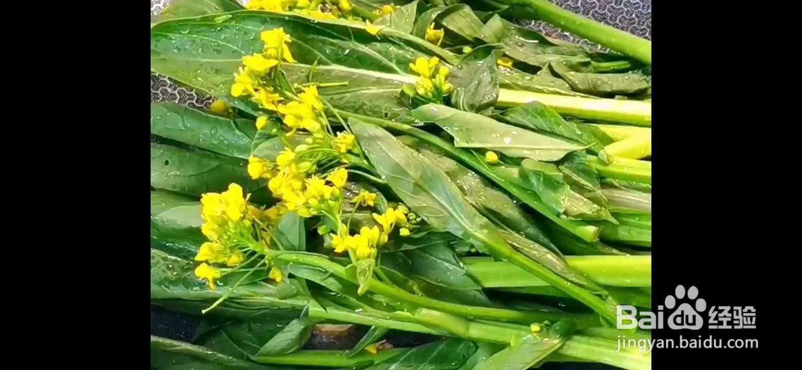 素炒油菜花的做法